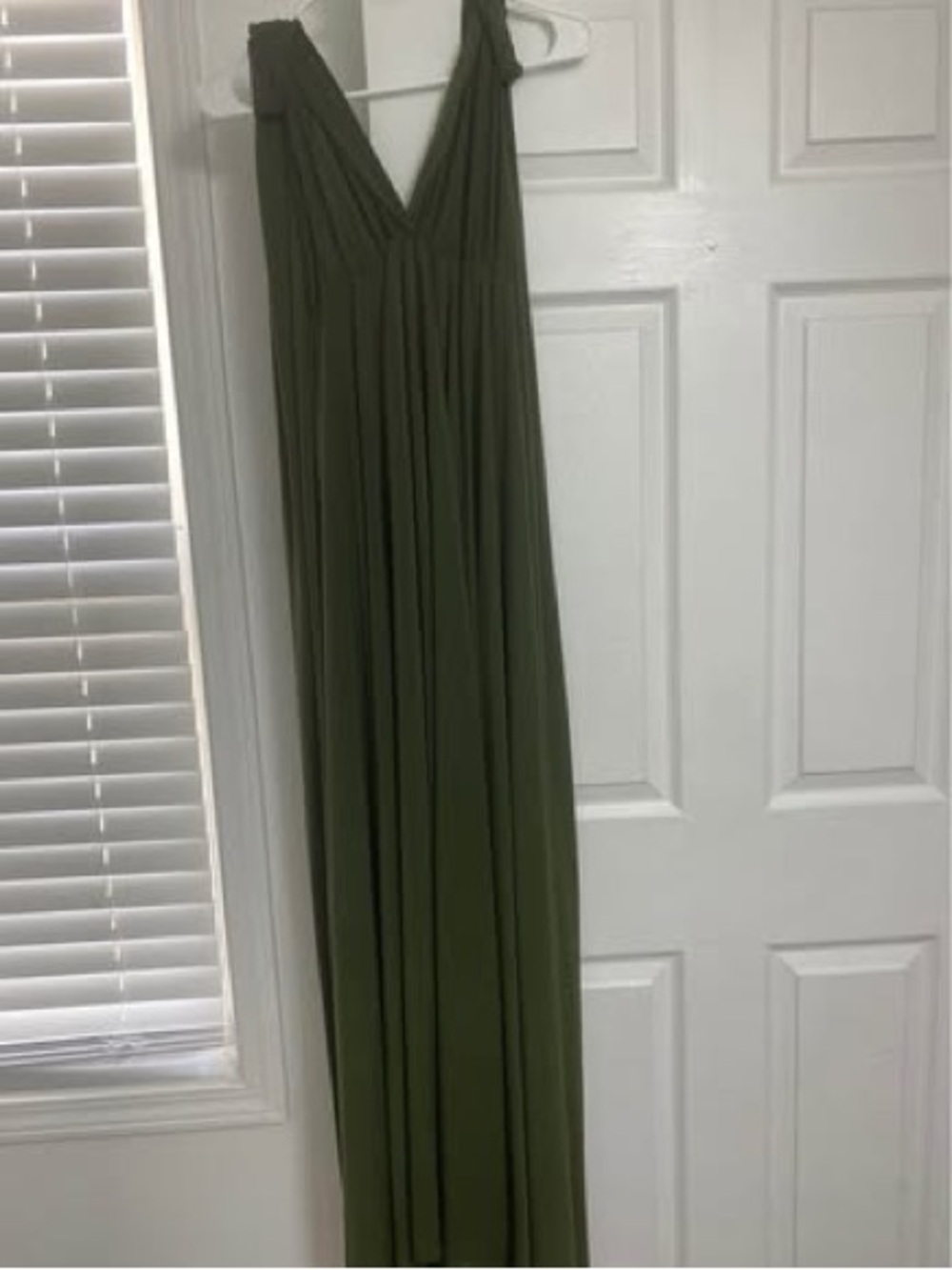 Olive Green Wrap Dress